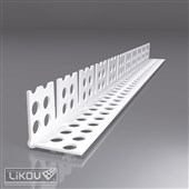 LIKOV Lišta PVC rohová klenbová děrovaná G-KL2 PVC 23,5/23,5mm, délka 2,5m